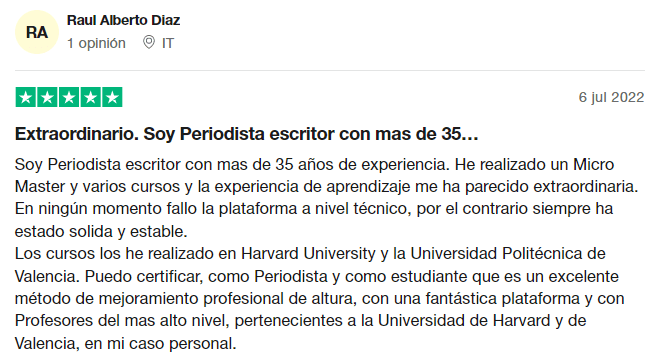 cursos edx opiniones