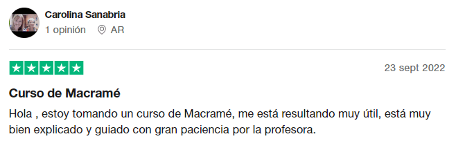 opiniones dela plataforma de cursos domestika